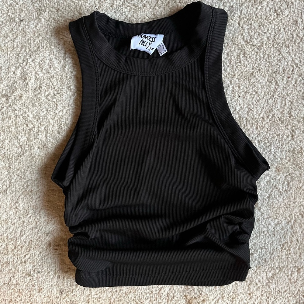 Princess Polly Mason Top Black